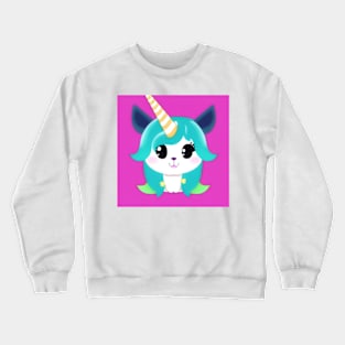 Cute Kawaii Baby Unicorn graphic - cute art for kids Crewneck Sweatshirt